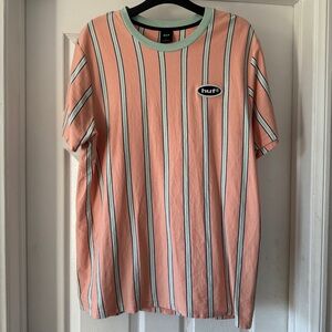 HUF Worldwide Skateboard Striped T-Shirt